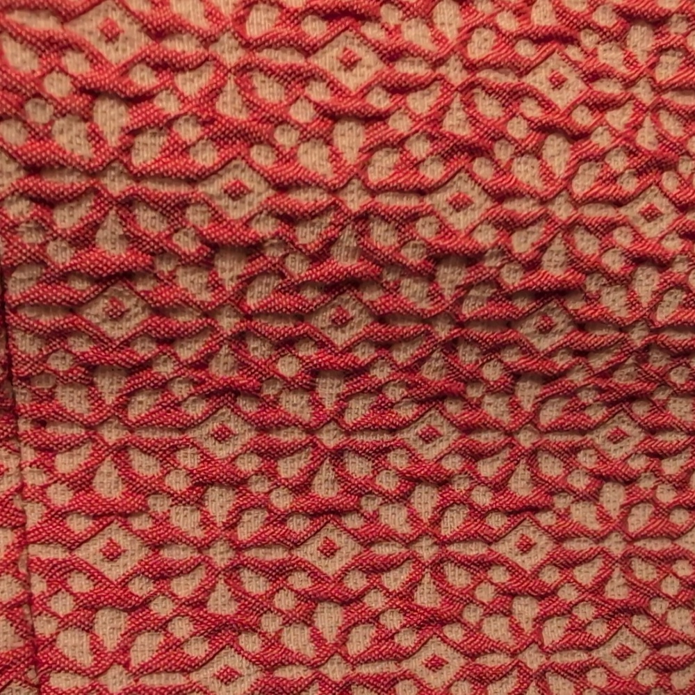 Ann Taylor Hibiscus Coral Jacquard Sheath Dress Size 10 - Picture 6 of 14